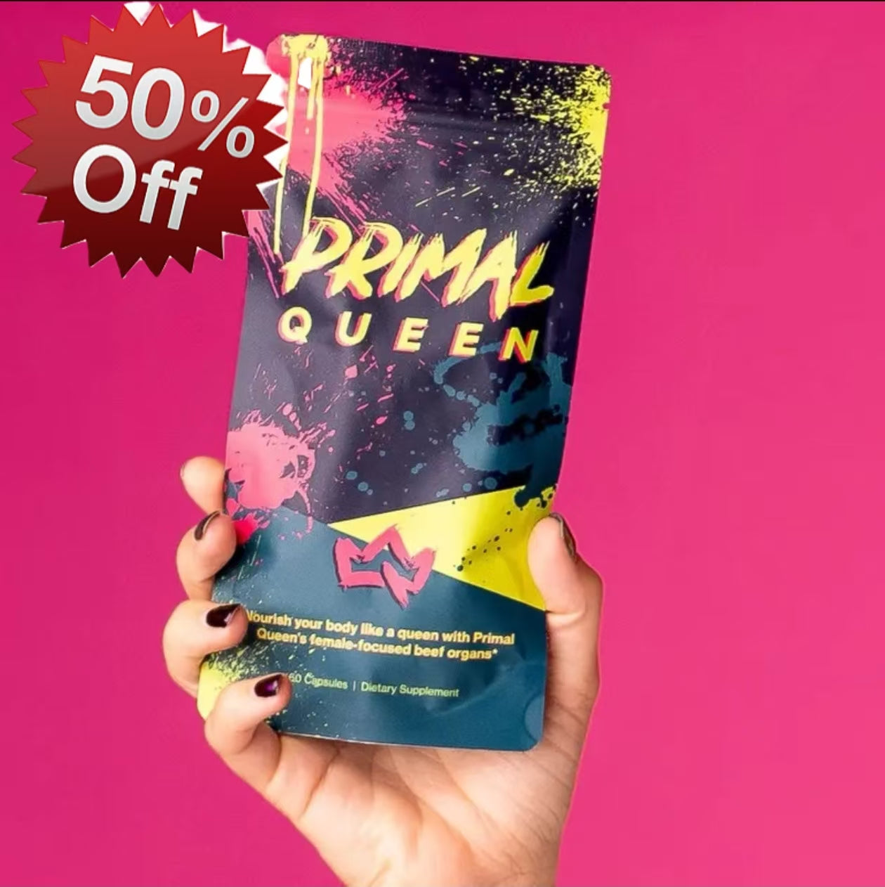 Primal Queen Beef Organ Superfood - 30 Day Refill，Female-Optimized Beef Organ Superfood Supplement (Beef Liver, Kidney, Heart, & 3 More) - 100% Grass Fed, Pasture Raised Cattle - Balance Hormones, Energy, & More for Women