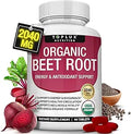TopLux Organic Beet Root 2040mg – 90 Tablets – Energy, Circulation & Antioxidant