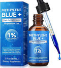 Methylene Blue 1% for Brain Health & Cognitive Support, Promotes The Body's Metabolism for Increased Absorption, Enhances Memory & Focus, No Formaldehyde, 60ml (2 Month Supply)