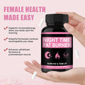 Night Formula Fat Burner Health and Wellness Night Capsules for Women Premium Support Supplement 1pcs