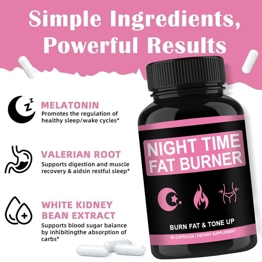 Night Formula Fat Burner Health and Wellness Night Capsules for Women Premium Support Supplement 1pcs