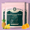 Vital Source Nutrition - Premium Feminine Balance Gummies - for Women’s Health & Wellness - Immune Support - Vegan, Gluten-Free - Hawaiian Pineapple - 60 Gummies - 30 Servings
