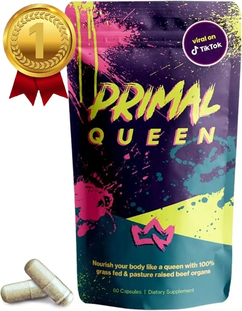 Primal Queen Beef Organ Superfood - 30 Day Refill，Female-Optimized Beef Organ Superfood Supplement (Beef Liver, Kidney, Heart, & 3 More) - 100% Grass Fed, Pasture Raised Cattle - Balance Hormones, Energy, & More for Women