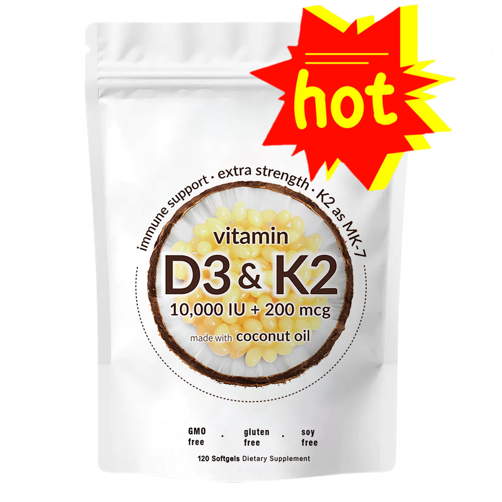 Vitamin D3 K2 Supplement Softgels